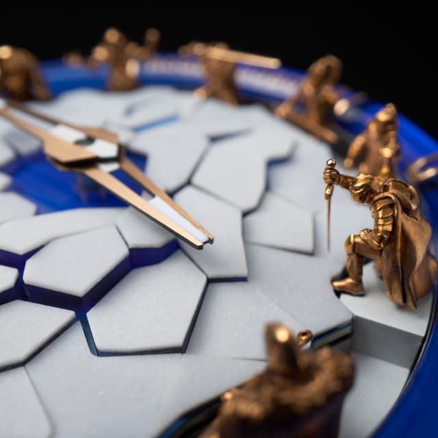 Knight of the Round Table Pink Gold 45mm knight detail