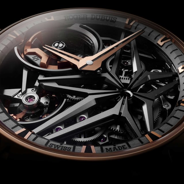 Excalibur Monobalancier Pink Gold Watch RDDBEX0954 | Roger