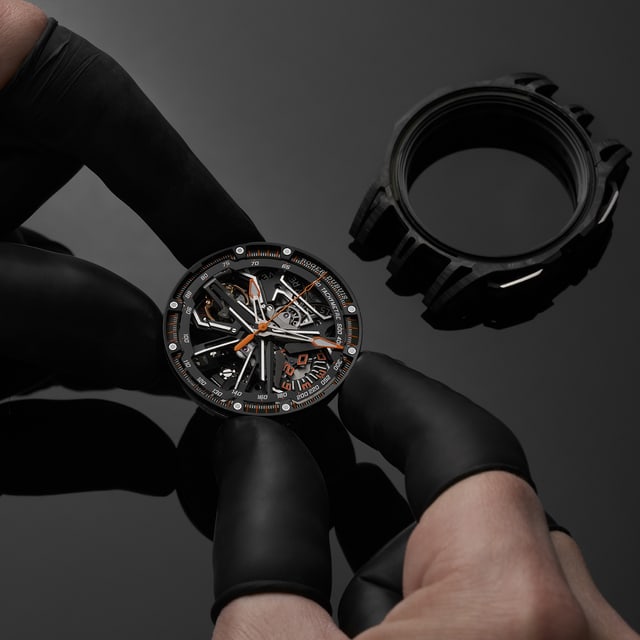 Worn Excalibur Spider timepiece