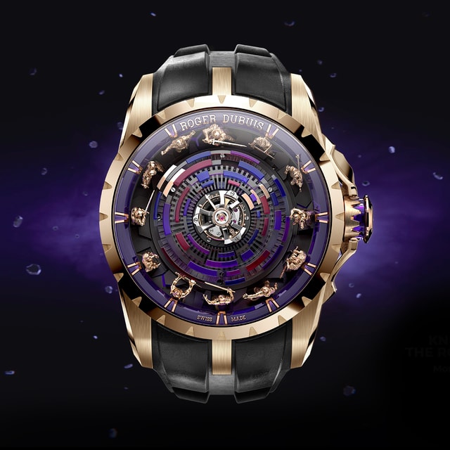 Knight of the Round Table Pink Gold 45mm dial detail