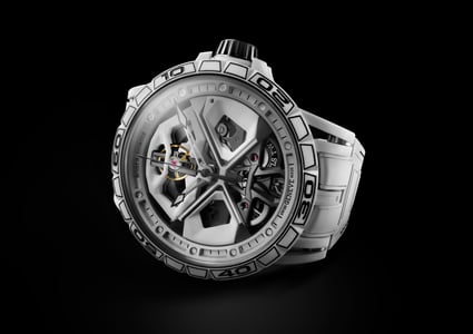 Excalibur Spider Huracàn White Ceramic Composite Fiber 45mm