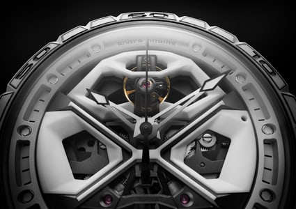 Excalibur Spider Huracàn White Ceramic Composite Fiber 45mm