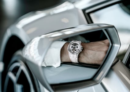 Excalibur Spider Huracàn White Ceramic Composite Fiber 45mm