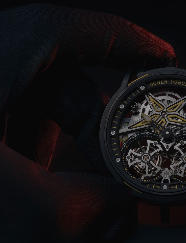 Roger Dubuis front and back RD105SQ caliber details