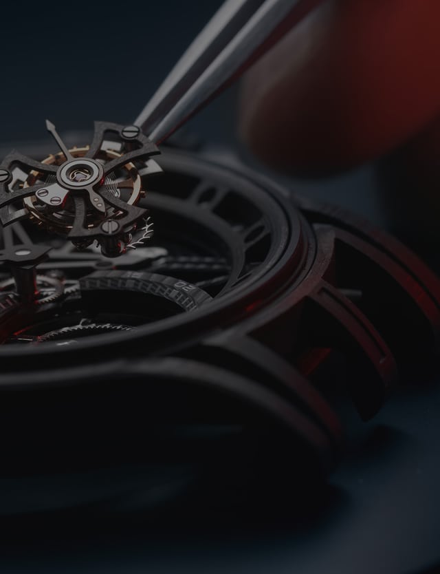Roger Dubuis front and back RD509SQ caliber details