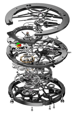Excalibur Spider Pirelli Black DLC Titanium 45mm - Roger Dubuis