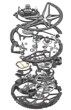 Roger Dubuis 720SQ caliber explosed view