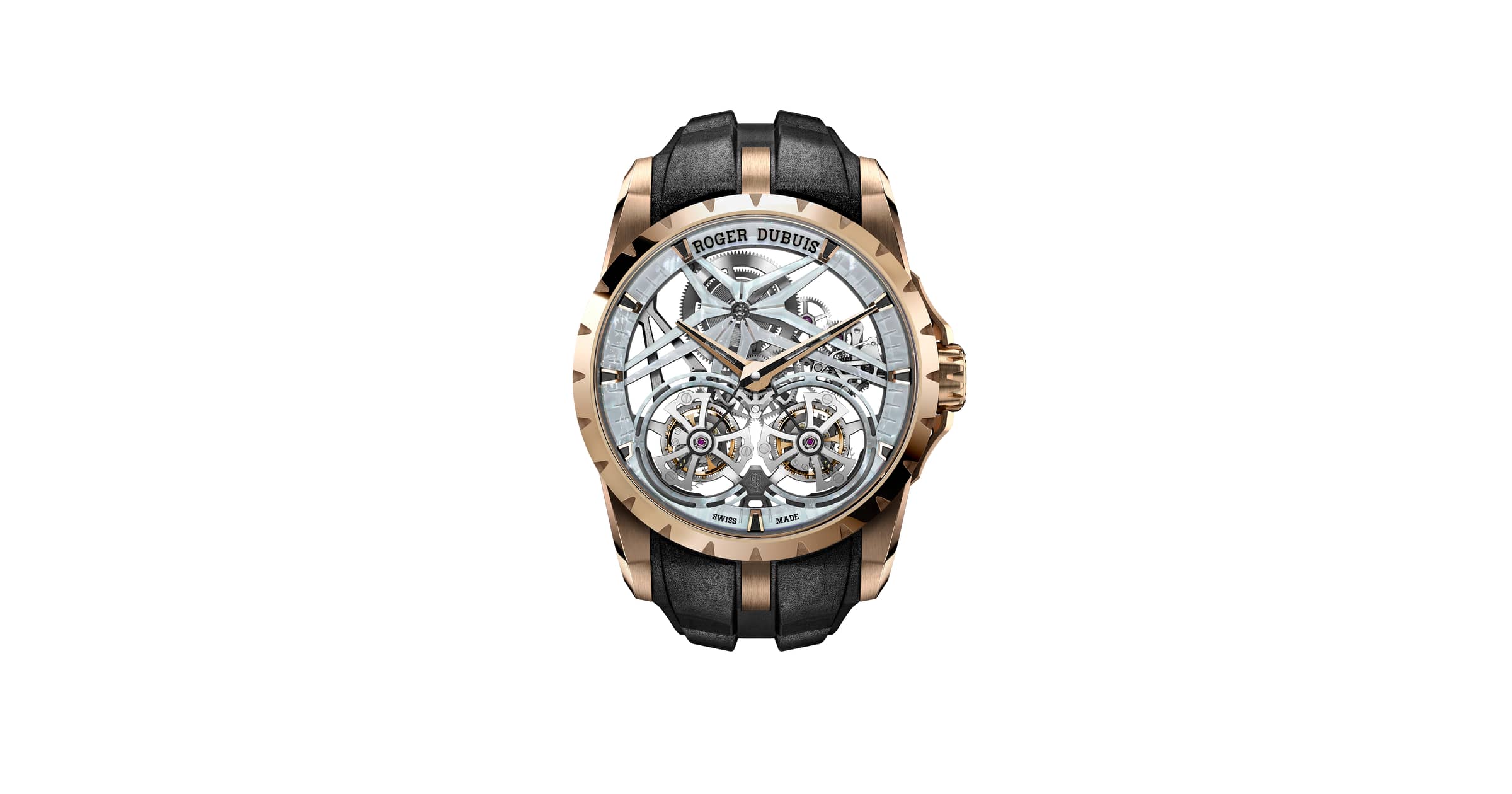 Roger Dubuis Double Tourbillon Mother Of Pearl 45mm Rddbex1142