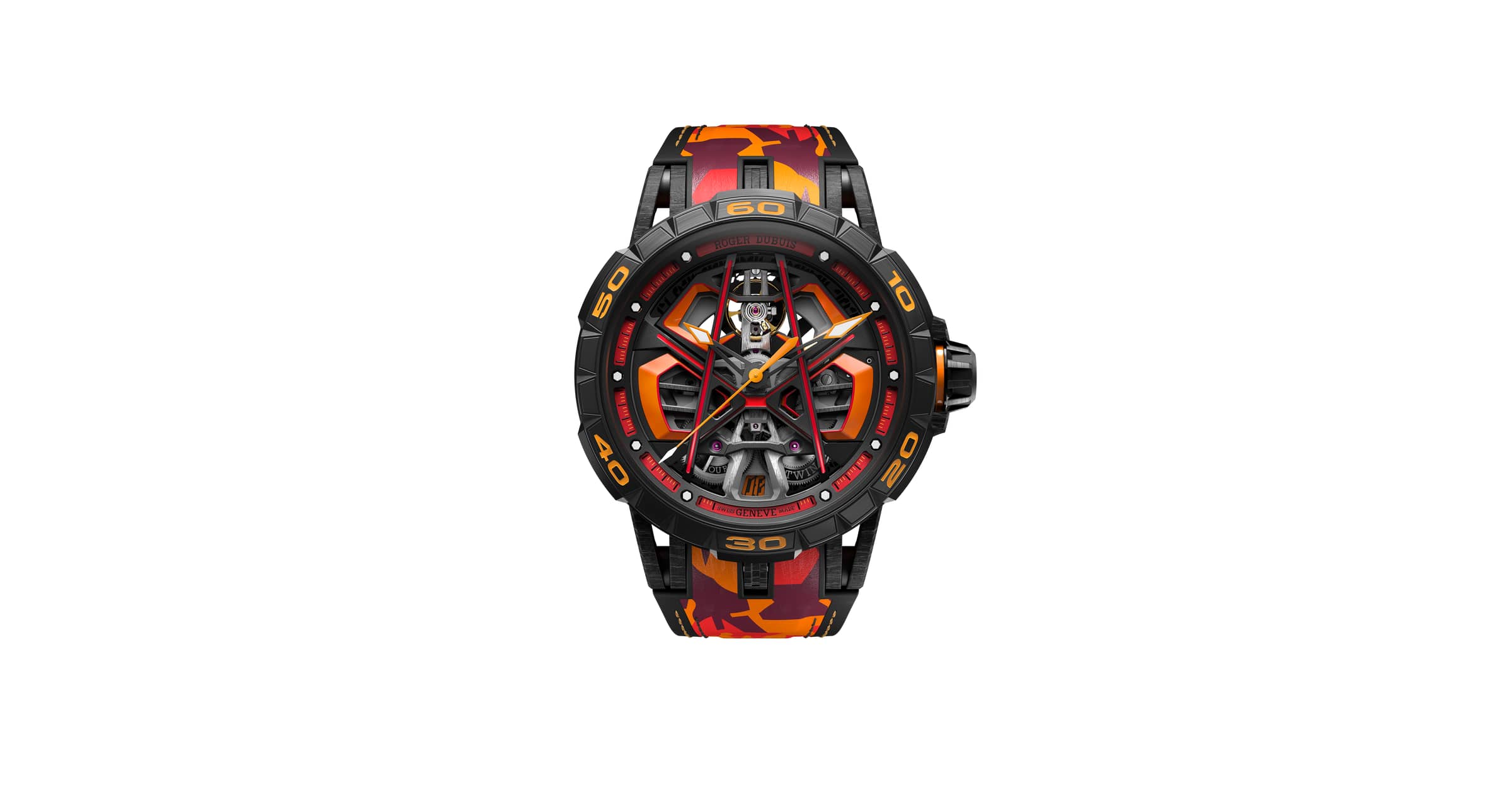 エミリオロバ　大型　シンビジウム Excalibur Spider Huracán Sterrato MB チタン 45ミリ - Roger Dubuis