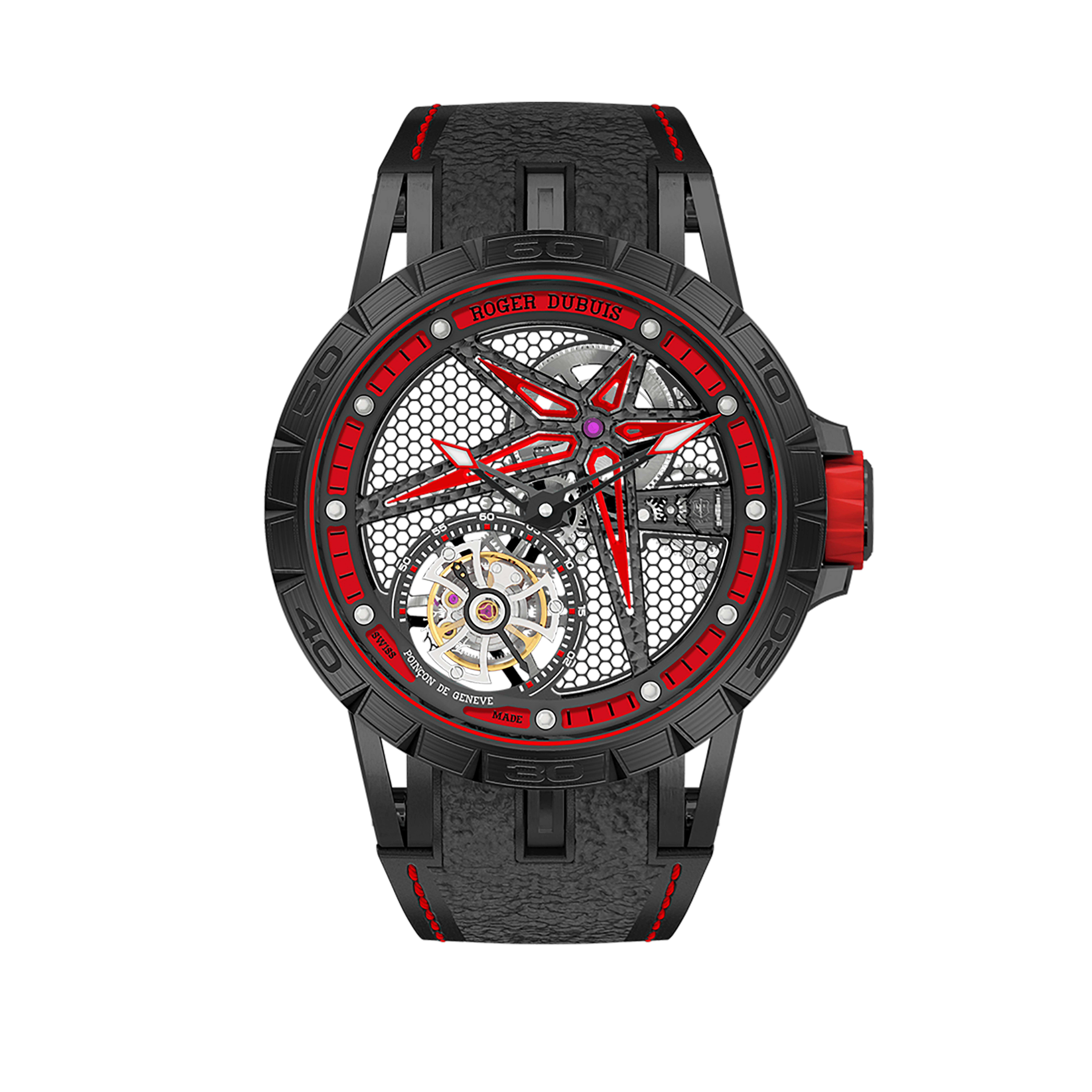 Roger Dubuis Excalibur Spider Monotourbillon Pirelli Black DLC titanium 39mm