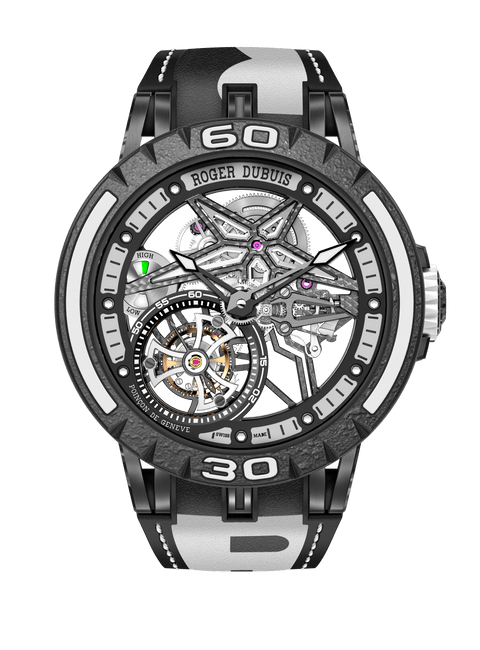 Excalibur Spider Pirelli Black DLC Titanium 45mm white