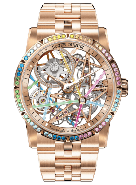 luz リング luzury Excalibur Blacklight Pink Gold 42mm - Roger Dubuis