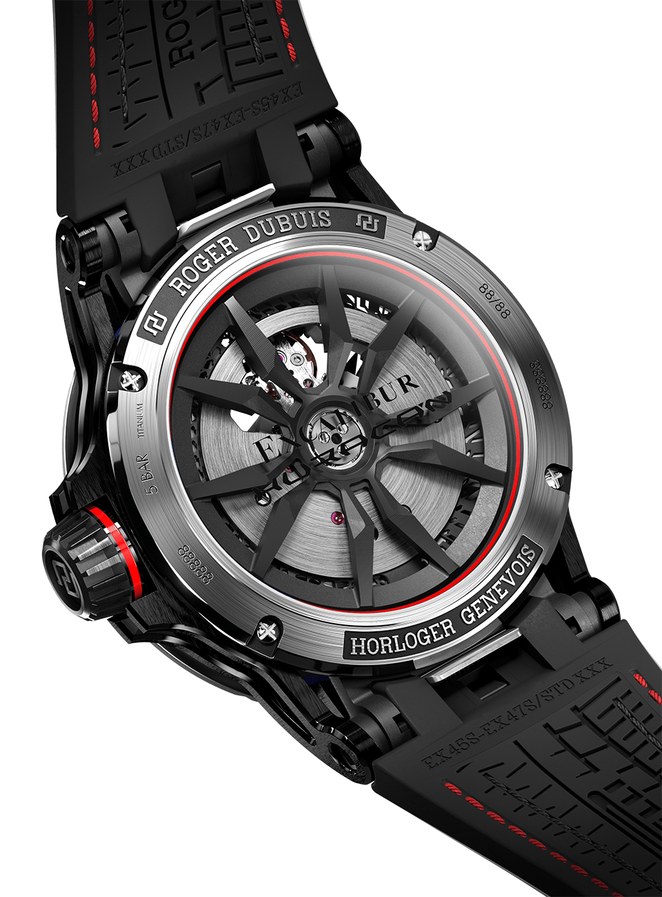 Excalibur Spider Huracán Black DLC Titanium 45mm - Roger Dubuis