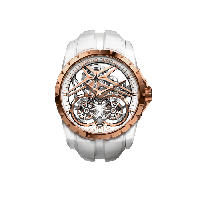 THE EXCALIBUR DOUBLE TOURBILLON WHITE CERAMIC EDITION Roger Dubuis